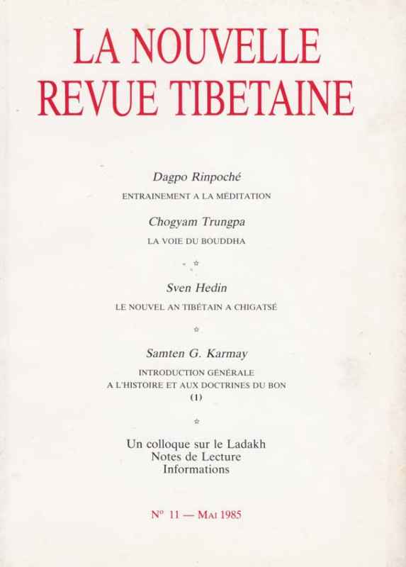 La Nouvelle Revue Tibétaine n11